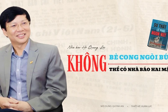 Nhà báo Hồ Quang Lợi: Không bẻ cong ngòi bút, không thể có nhà báo hai mặt