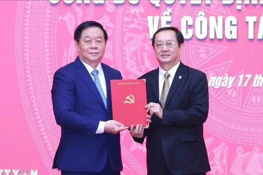 Ông Huỳnh Thành Đạt giữ chức Phó Trưởng Ban Tuyên giáo và Dân vận Trung ương