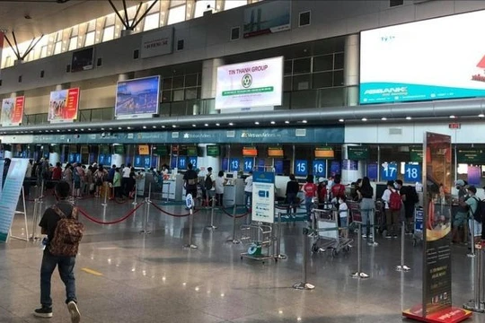 Một góc nhà ga hành khách Cảng hàng không quốc tế Đà Nẵng