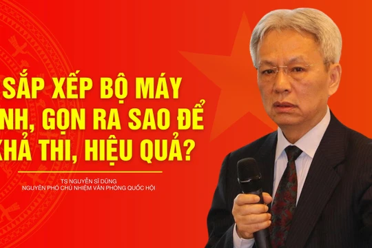 Sắp xếp bộ máy tinh, gọn ra sao để khả thi, hiệu quả?