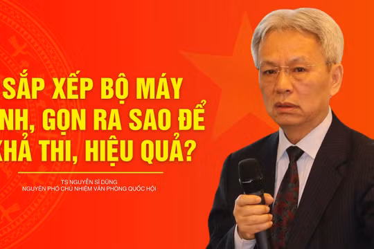 Sắp xếp bộ máy tinh, gọn ra sao để khả thi, hiệu quả?