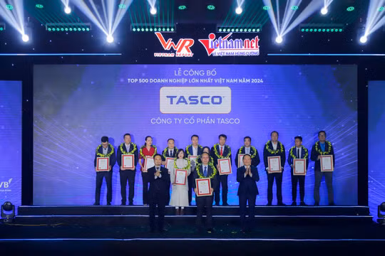 Tasco được vinh danh Top 500 doanh nghiệp lớn nhất Việt Nam 2024
