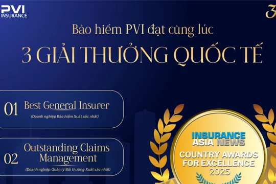 Bảo hiểm PVI chinh phục loạt giải thưởng quốc tế danh giá