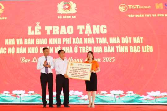 T&T Group và Ngân hàng SHB đồng hành cùng Bộ Công an xây dựng 700 nhà cho người nghèo ở Bạc Liêu