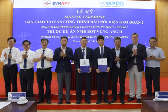 EVNNPT tiếp nhận tài sản - Công trình đấu nối điện thuộc Dự án Nhà máy nhiệt điện BOT Vũng Áng II