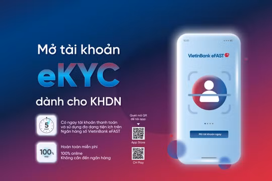 Mở tài khoản doanh nghiệp online với VietinBank eFAST