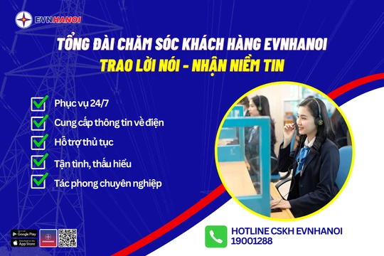 EVNHANOI triển khai cuộc gọi định danh để ngăn chặn tình trạng mạo danh lừa đảo