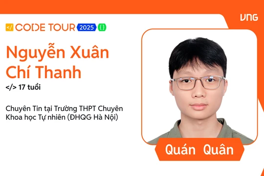 Nam sinh chuyên Khoa học Tự nhiên giành quán quân VNG Code Tour 2025