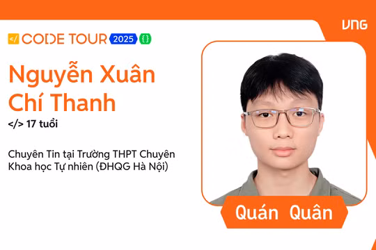 Nam sinh chuyên Khoa học Tự nhiên giành quán quân VNG Code Tour 2025