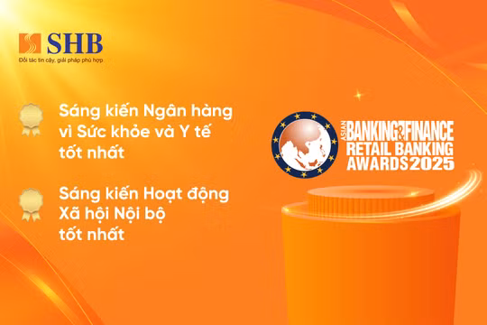 SHB nhận 4 giải thưởng lớn tại Asian Banking & Finance Awards 2025