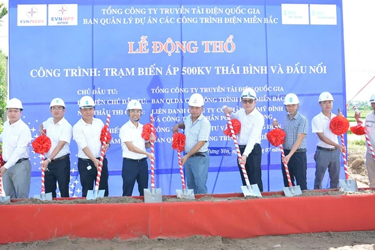 EVNNPT triển khai thi công Dự án Trạm biến áp 500kV Thái Bình và đường dây đấu nối