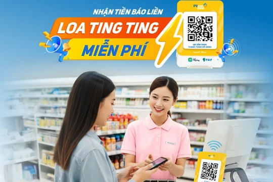 Nhiều ưu đãi cho hộ kinh doanh, tiểu thương sử dụng Loa thông báo biến động số dư PVcomBank