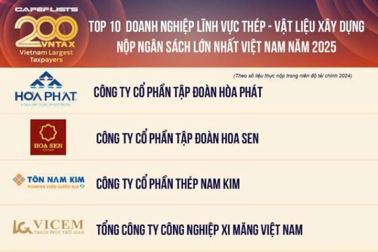 Hòa Phát là doanh nghiệp thép nộp ngân sách lớn nhất Việt Nam