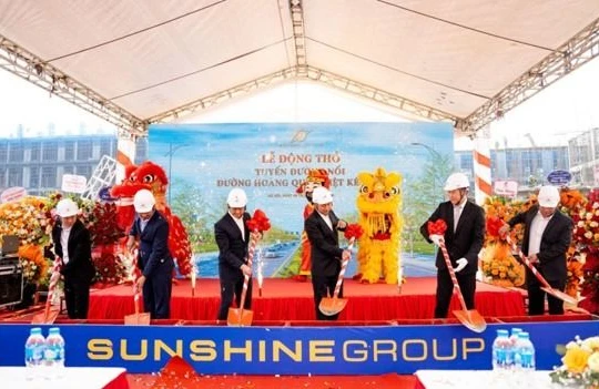 Tập đoàn Sunshine triển khai thi công đường nối Hoàng Quốc Việt kéo dài 