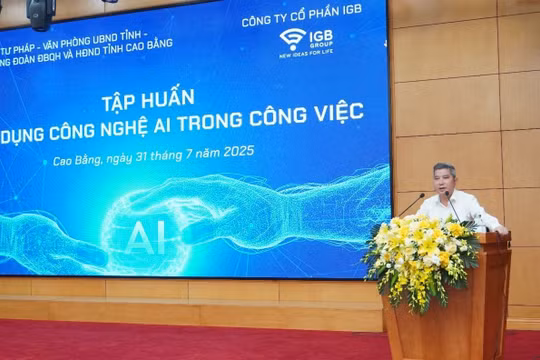 Cao Bằng tập huấn ứng dụng AI trong chuyển đổi số cho đội ngũ công chức, viên chức