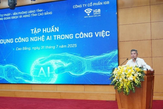 Cao Bằng tập huấn ứng dụng AI trong chuyển đổi số cho đội ngũ công chức, viên chức