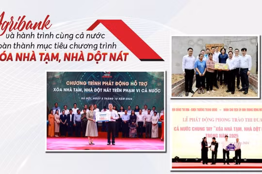 Agribank và hành trình cùng cả nước hoàn thành mục tiêu chương trình xóa nhà tạm, nhà dột nát