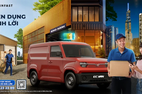 Nhận ngay 10 triệu đồng khi đặt cọc sớm xe điện chở hàng Vinfast EC Van