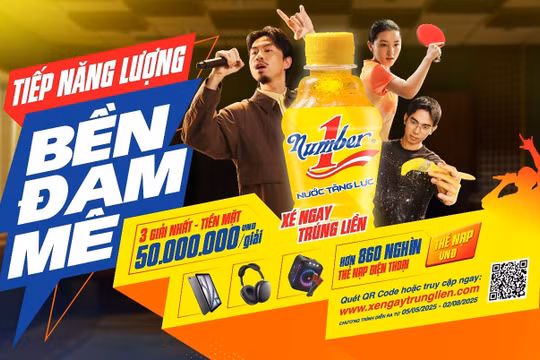 Dễ dàng trúng hơn 860.000 giải thưởng với tổng trị giá tới 10 tỷ đồng khi uống Number 1 ngay hôm nay