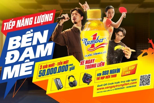 Dễ dàng trúng hơn 860.000 giải thưởng với tổng trị giá tới 10 tỷ đồng khi uống Number 1 ngay hôm nay