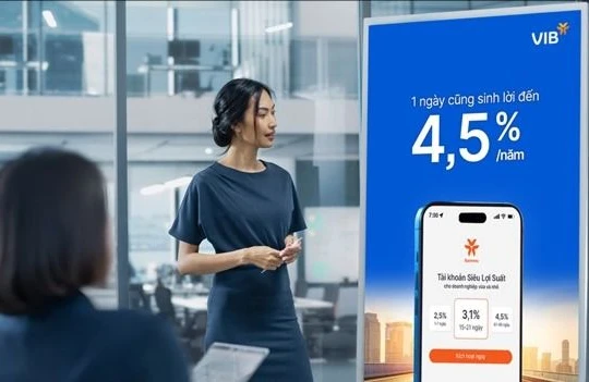 Dòng vốn lưu động tự sinh lời tối ưu với tài khoản Siêu Lợi Suất VIB dành cho doanh nghiệp