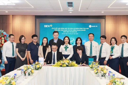 BIDV tích hợp dịch vụ ngân hàng trên nền tảng Base.vn 