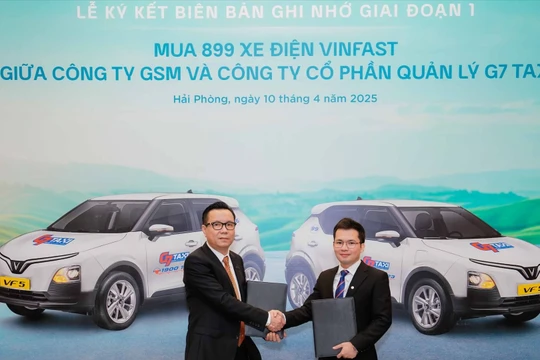 G7 mua 899 ô tô điện Vinfast từ xanh SM - Triển khai dịch vụ taxi xanh 