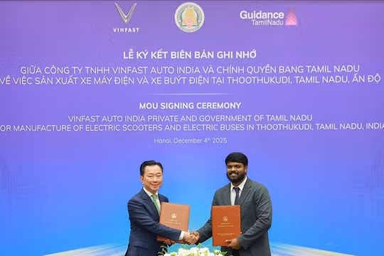 Vinfast công bố mở rộng nhà máy Tamil Nadu, hướng tới sản xuất xe buýt, xe máy điện tại Ấn Độ