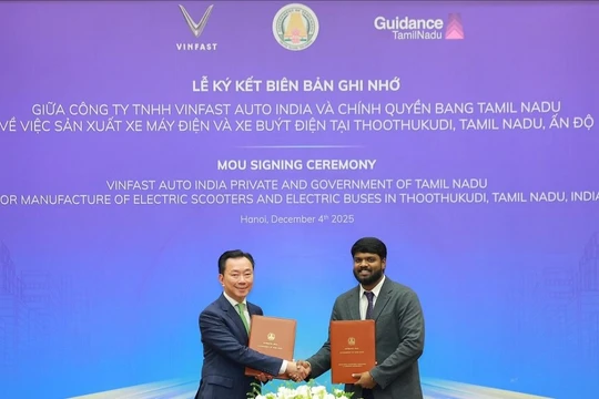 Vinfast công bố mở rộng nhà máy Tamil Nadu, hướng tới sản xuất xe buýt, xe máy điện tại Ấn Độ