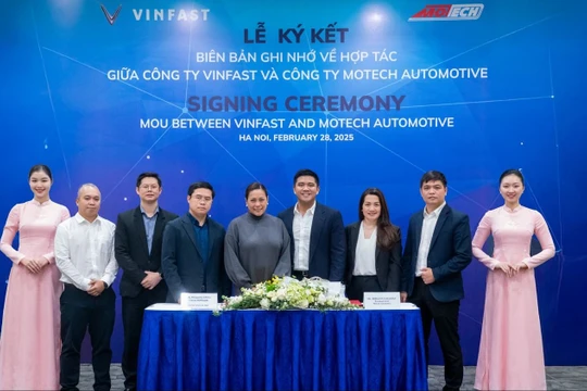 Vinfast ký kết MOU với Motech về việc khai thác mạng lưới xưởng dịch vụ tại Philippines