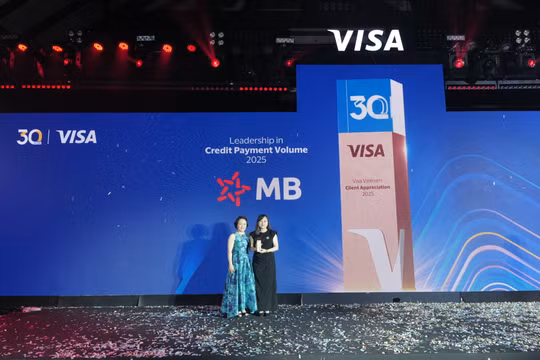 MB nhận bốn giải thưởng danh giá từ Visa