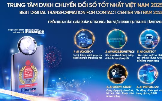 VietinBank giành giải thưởng quốc tế về trải nghiệm khách hàng