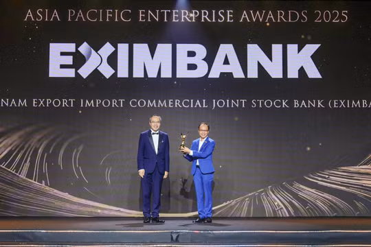 Eximbank được vinh danh Doanh nghiệp xuất sắc châu Á và Doanh nghiệp tăng trưởng nhanh