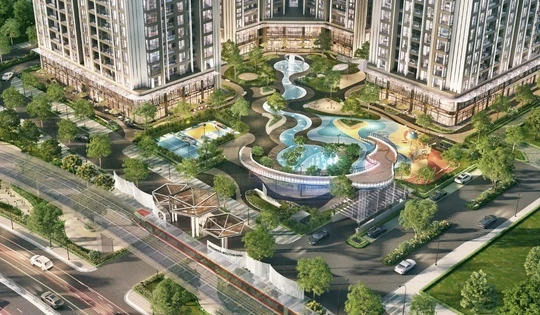 Suối Harmonia trong lòng Greenera Southmark kể chuyện một đô thị biết thở