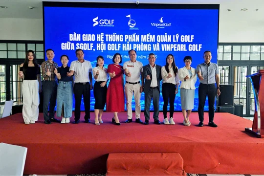 SGolf bàn giao phần mềm quản lý hội Golf cho hội Golf Hải Phòng và sân Vinpearl Golf Hải Phòng