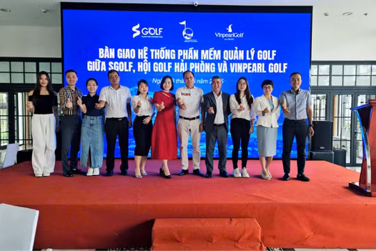 SGolf bàn giao phần mềm quản lý hội Golf cho hội Golf Hải Phòng và sân Vinpearl Golf Hải Phòng