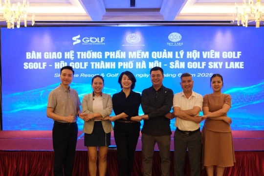 Hội Golf TP Hà Nội tiên phong cùng sân golf Sky Lake và Sgolf trong chuyển đổi số quản lý