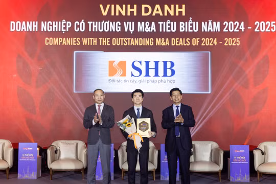 SHB được vinh danh “Doanh nghiệp có thương vụ M&A tiêu biểu năm 2024-2025”