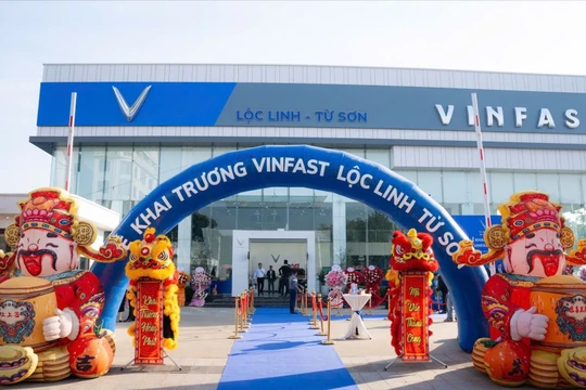 Đại lý 3S VinFast Lộc Linh (Từ Sơn, Bắc Ninh) có tổng diện tích 4.500 m2, là xưởng dịch vụ thứ 350 của VinFast tại Việt Nam