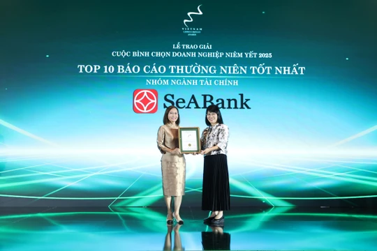 SeABank được vinh danh Top 10 Báo cáo thường niên tốt nhất