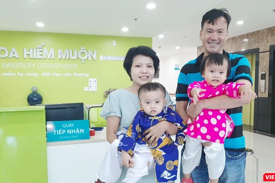 "Quả ngọt" của đôi vợ chồng chữa hiếm muộn tại BV Hùng Vương