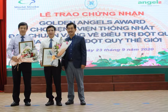 Bệnh viện Thống nhất đạt chứng nhận tiêu chuẩn vàng của Hội Đột quỵ Thế giới (WSO). Ảnh: BVCC