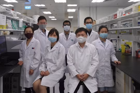 Nhóm nghiên cứu của Carmine Therapeutics với dự án đột phá. Ảnh: Timothy David/Straits Times.