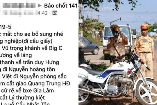Nguy hiểm cư dân mạng dùng “mật mã” để lách tổ tuần tra 141 và CSGT