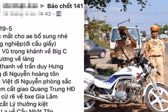 Nguy hiểm cư dân mạng dùng “mật mã” để lách tổ tuần tra 141 và CSGT