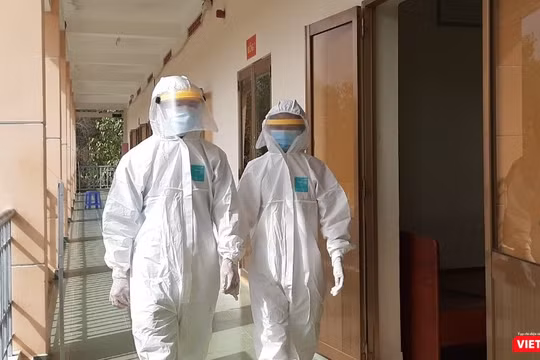 Các bác sĩ tại BV Dã chiến Củ Chi (TP.HCM). Ảnh: N.T