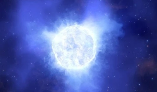 Hình ảnh mô phỏng minh họa về một ngôi sao trước khi chết - Ảnh: ESO / L. CALÇADA