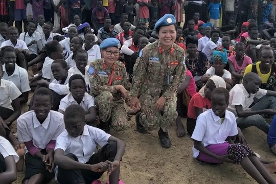 Nỗi lòng người lính trở về từ Nam Sudan. Ảnh: P.T.T.T