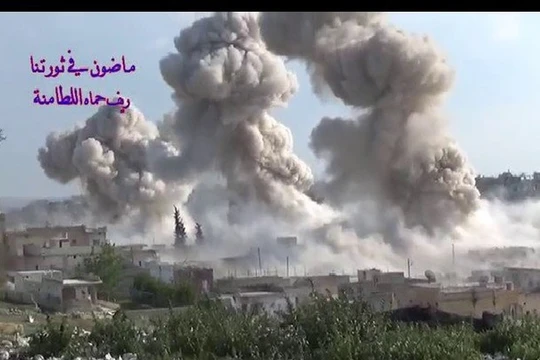 Không quân Nga không kích ác liệt ở Hama