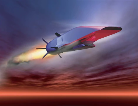 Hình ảnh mô phỏng Tên lửa hành trình siêu thanh X-51A WaveRider của Mỹ